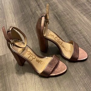 Sam Edelman Yaro Rose Gold Heels